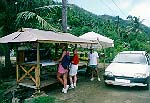 Fruit stand during Bora Bora road tour (John Beck).